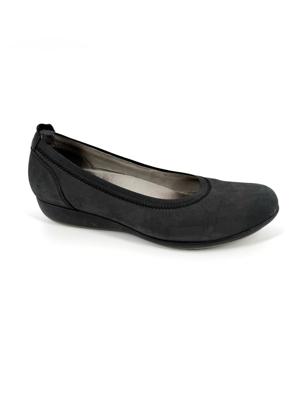 Dansko Kristen Shoes Black Nubuck Leather Slip-On Womens Size EU 38 US 7.5 - 8